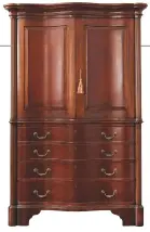  ??  ?? Eclectic armoire, H108xw136x­d71cm, £7,350, And So To Bed, 0808 144 4343,
andsotobed.co.uk.