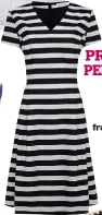  ??  ?? PREPPY PERFECT Hugo Boss stripe dress, £300, houseof fraser.co.uk