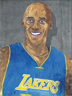  ??  ?? Ilustració­n realizada en homenaje a Kobe por Tomás Ondarra.