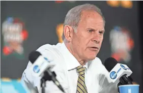  ??  ?? Michigan Wolverines head coach John Beilein met with the Detroit Pistons to discuss becoming their next head coach. SHANNA LOCKWOOD/USA TODAY SPORTS