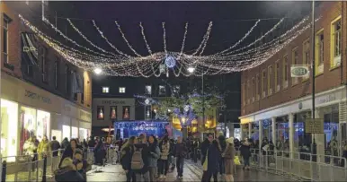  ??  ?? Canterbury Christmas lights will be switched on next Thursday