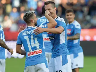  ??  ?? Bomber
Milik e Mertens hanno realizzato il 40 per cento dei gol della squadra