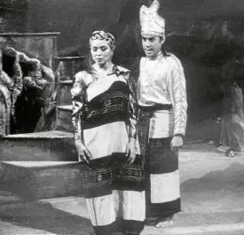  ?? —PETA ?? CB Garrucho and Audie Gemora in Peta’s “Ang Paglalakba­y ni Radiya Mangandiri” (1993)