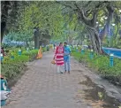  ??  ?? A waterfront promenade at Babu Ghat, which provides access to the Hooghly River