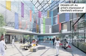  ??  ?? DRAWN UP: An artist’s impression of Glenfield’s entrance