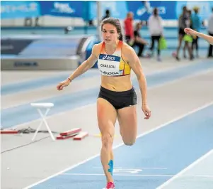  ?? | PHOTO : OUEST-FRANCE ?? Caroline Chaillou, 2e du 100 m féminin.