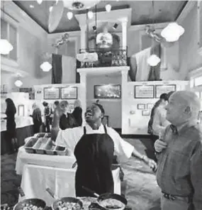  ?? OWEN BRENNAN'S ?? Robert Fischer, known as "Shorty" by his customers, prepares omelets at Owen Brennan's Sunday buffet during PRE-COVID times.