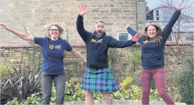  ?? ?? Appeal Ayrshire Cancer Support are urging people to take part in this year’s Kiltwalk