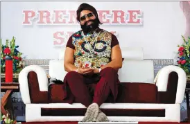  ??  ?? In this May 17 file photo, an Indian spiritual guru, who calls himself Saint Dr. Gurmeet Ram Rahim Singh Ji Insan, attends the premiere of the movie “Jattu Engineer” in New Delhi, India. A north Indian court on Friday convicted the flamboyant leader of...