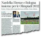  ??  ?? L’idea del sindaco di Firenze Dario Nardella sul «Corriere Fiorentino» di ieri