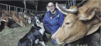  ?? [PACO RODRÍGUEZ] ?? Patricia Rodríguez ten dous fillos pequenos e encárgase da súa gandería en Santa Comba