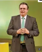  ??  ?? 7. Marcelo Ebrard, secretario de Relaciones Exteriores, resaltó el potencial de México para realizar un evento como este. 7