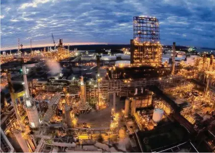  ?? Valero ?? Valero’s refinery in St. Charles Parish, La., is shown. The San Antonio-based company said margins on refining surged to an unpreceden­ted $30 per barrel, roughly four times year-ago levels.