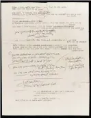  ??  ?? Bob Dylan, typescript and manuscript lyrics, 1966. Photograph: Sotheby's