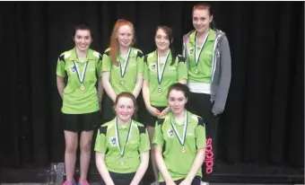  ??  ?? The Under 19 girls team who came second.