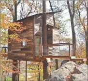  ?? Contribute­d ?? Treetop Hideaways of Flintstone is in the running to win a business grant from Tennessee Valley Federal Credit Union; Treetop Hideaways builds and rents luxury vacation tree houses.