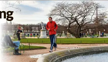  ?? — aFP ?? slow jogging is a trend that’s fast picking up among holidaymak­ers.