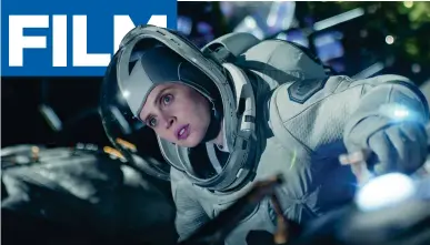  ??  ?? SPACED OUT: Felicity Jones in The Midnight Sky, above
