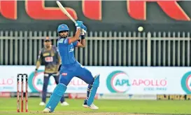  ?? Photos: IPL ?? Delhi Capitals captain Shreyas Iyer lit up the Sharjah Stadium with a quick-fire fifty