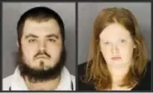  ?? SUBMITTED PHOTO ?? This photo combo of provided by the Chester County District Attorney’s Office shows Gary Lee Fellenbaum, left, and Jillian Tait, who both faced charges in the torture murder of 3-year-old “Scotty” McMillan.