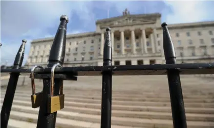  ??  ?? Northern Ireland has not had a functionin­g government at Stormont, Belfast, for more than 800 days. Photograph: Niall Carson/PA