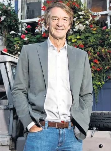  ??  ?? Sir Jim Ratcliffe, the richest man in Britain, has been a prominent critic of the restrictio­ns placed on businesses operating in the UK