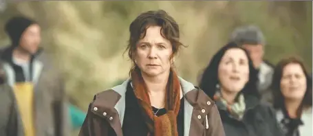  ?? NINE DAUGHTERS/BBC FILM ?? Emily Watson gives a nuanced performanc­e as a loving mother in God's Creatures, a thoughtful film set in remote Ireland.