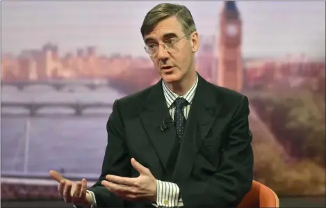  ?? Picture: Jeff Overs/bbc ?? „ Jacob Rees-mogg appeared on The Andrew Marr Show and urged Theresa May to take a tougher line with Brussels.