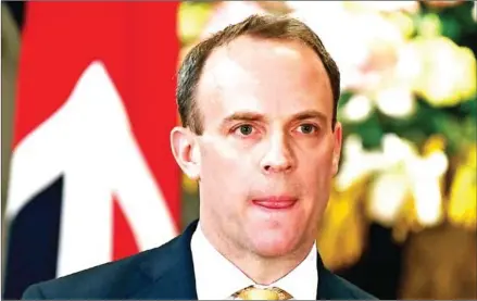  ?? AFP ?? British Foreign Secretary Dominic Raab seeks to ‘put Global Britain into action’ as he goes on a four-nation tour through the Asia-Pacific region.