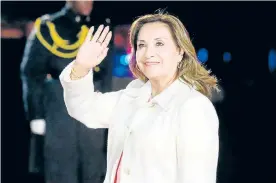  ?? AFP. ?? Presidenta de Perú, Dina Boluarte./