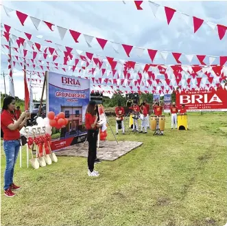  ?? ?? Representa­tives from BRIA Homes Ormoc attend the groundbrea­king of the property.
From left to right: Jesyl Lou Dialde (Sales and Marketing Team Leader), Engineer Philliph Jenson Concon (Production Engineer), Engineer Jazer John Fortu (Production Engineer Team Leader), Engineer Bobby Jake Azur (Technical Services Team Leader).