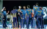  ?? -- BCCI ?? Kolkata lost to Mumbai despite needing only 22 runs from 18 balls with five wickets in hand.