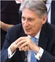  ??  ?? Chancellor Philip Hammond