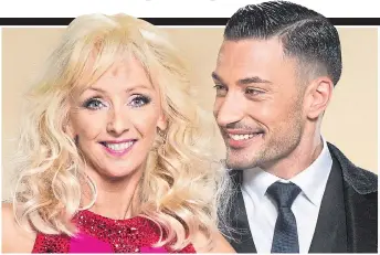  ??  ?? Debbie McGee with her Italian dance partner Giovanni Pernice