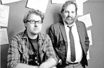 ?? — WP-Bloomberg photo ?? Dan Harmon, right, with ‘Rick and Morty' co-creator Roiland in Burbank, California.