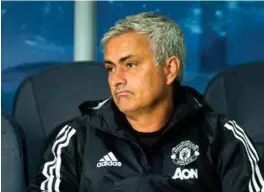  ?? VEGARD WIVESTAD GRØTT ?? Under gårsdagens pressekonf­eranse erkjente manager José Mourinho at Manchester Uniteds resultater ikke har vaert gode nok.