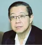  ??  ?? Lim Guan Eng