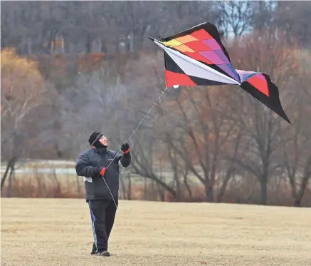  ?? MIKE DE SISTI/MILWAUKEE JOURNAL SENTINEL ?? The Cool Fool kite festival is on New Year’s Day at Veterans Park in Milwaukee.