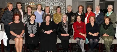  ??  ?? The Women Who Farm group had a meal and meet-up in the Whitford House Hotel recently. Back row: Bridie Harpur, Peggy Hendrick, Margaret Donohoe, Ann Murphy, Nancy Hendrick, Theresa Roche, Maureen O’Dwyer, Lorri Buttler, Dumpna Kelly, Margaret Mary...