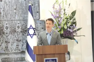  ?? (Moshe Mizrachi) ?? BRITISH JOURNALIST and author Douglas Murray was honored with special recognitio­n by Israel for his advocacy on behalf of the country in the wake of October 7.