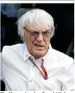  ??  ?? Ein Mann, der den Durchblick hat: Bernie Ecclestone