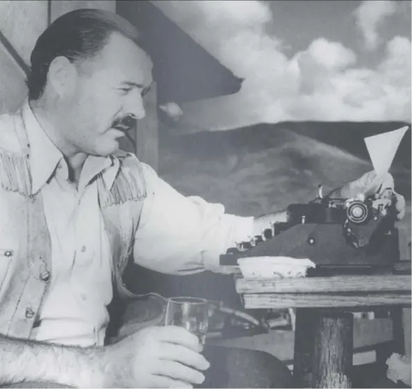  ?? THE ASSOCIATED PRESS ?? “You can always publish (the stories) after I’m dead,” author Ernest Hemingway told his publisher five years before he died.