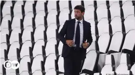  ??  ?? Juventus chairman and founder of the doomed European Super League, Andrea Agnelli