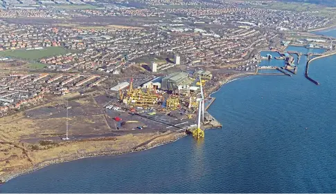  ??  ?? VISION: Gas company SGN has lodged a formal planning applicatio­n for its project at Fife Energy Park in Methil.