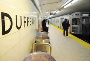  ?? AARON HARRIS/TORONTO STAR FILE PHOTO ?? Among the list of 10 dirtiest TTC stations, from dirtiest to cleanest, Dufferin comes in at 9th place.