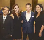  ??  ?? (From left) Büm Tenorio Jr., Crimson Hotels’ Carmela Bocanegra with STAR’s Miguel Belmonte and Christine Dayrit.