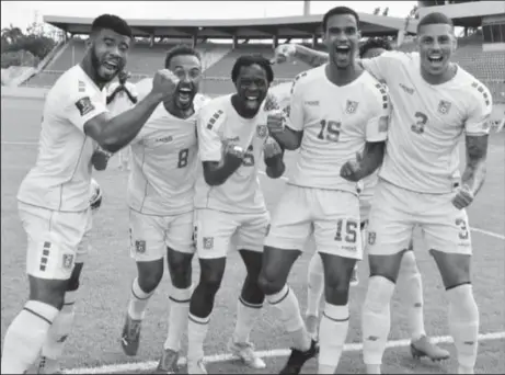 ??  ?? Flashback! Some members of Guyana’s Golden Jaguars football team.