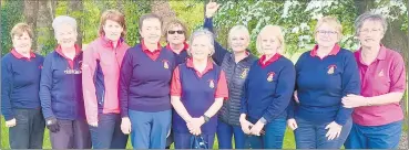  ?? ?? Ladies at the Challenge Cup (l-r): Aileen Dennehy, Breda Murphy, Breda Kennedy, Rosemary Doody, Martina Nugent, Nellie Collins, Mairead Perry, Mag Slattery, Rosarii Harrington and Aileen Barry.