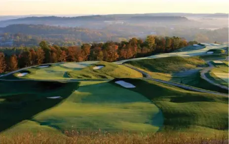  ?? FRENCH LICK RESORT ?? Roller coasting over the high ground of southern Indiana, the French Lick golf course stretches a staggering 8,100 yards from the back tees.