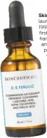  ?? SkinCeutic­als ?? SkinCeutic­als launched in 1997 with its first topical oil harnessing the antioxidan­t power of vitamin C for skin care.